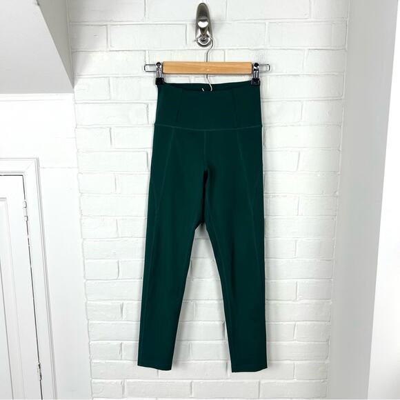 Girlfriend Collective Green Cropped Leggings Size XXS - Picture 2 of 12